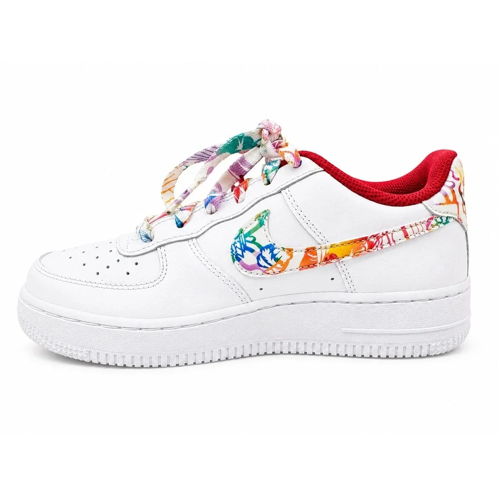 Nike Air Force 1 Chinese New Year 2020 GS White Multicolor Shoes 3.5Y Boys